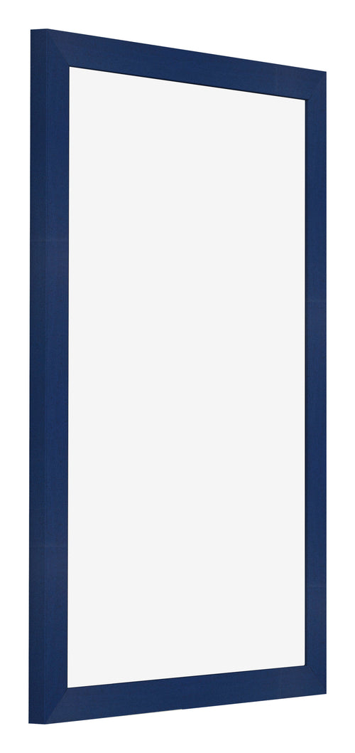 Cadre Photo 40x60cm Bleu Foncé Patiné MDF Bologna De Face Oblique | Yourdecoration.fr