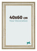 Cadre Photo 40x60cm Brillance Metallique MDF Lazio De Face Mesure | Yourdecoration.fr