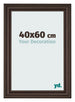 Cadre Photo 40x60cm Chene Fonce MDF Lazio De Face Mesure | Yourdecoration.fr