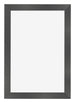 Cadre Photo 40x60cm Noir Argent Poli MDF Pisa De Face | Yourdecoration.fr