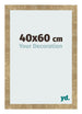 Cadre Photo 40x60cm Or Antique MDF Bologna De Face Mesure | Yourdecoration.fr