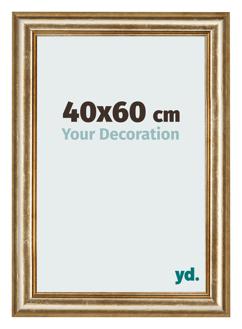 Cadre Photo 40x60cm Or Antique MDF Lazio De Face Mesure | Yourdecoration.fr