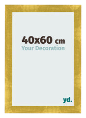 Cadre Photo 40x60cm Or Vintage MDF Pisa De Face Mesure | Yourdecoration.fr