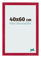 Cadre Photo 40x60cm Rouge MDF Bologna De Face Mesure | Yourdecoration.fr