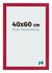 Cadre Photo 40x60cm Rouge MDF Bologna De Face Mesure | Yourdecoration.fr