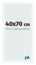 Cadre Photo 40x70 cm Blanc Mat MDF Bologna De Face Mesure | Yourdecoration.fr
