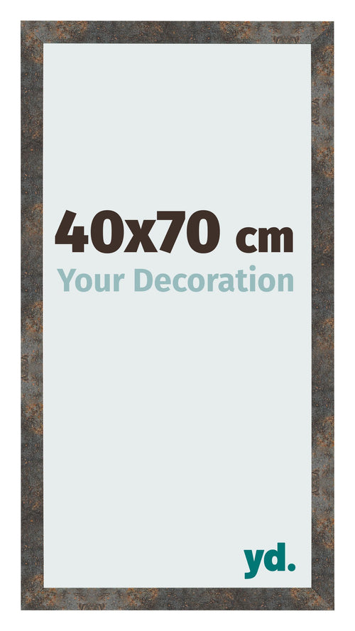 Cadre Photo 40x70 cm Metal Oxyde MDF Bologna De Face Mesure | Yourdecoration.fr