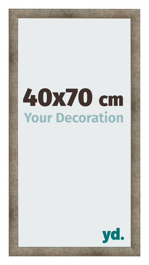 Cadre Photo 40x70 cm Metal Vintage MDF Bologna De Face Mesure | Yourdecoration.fr