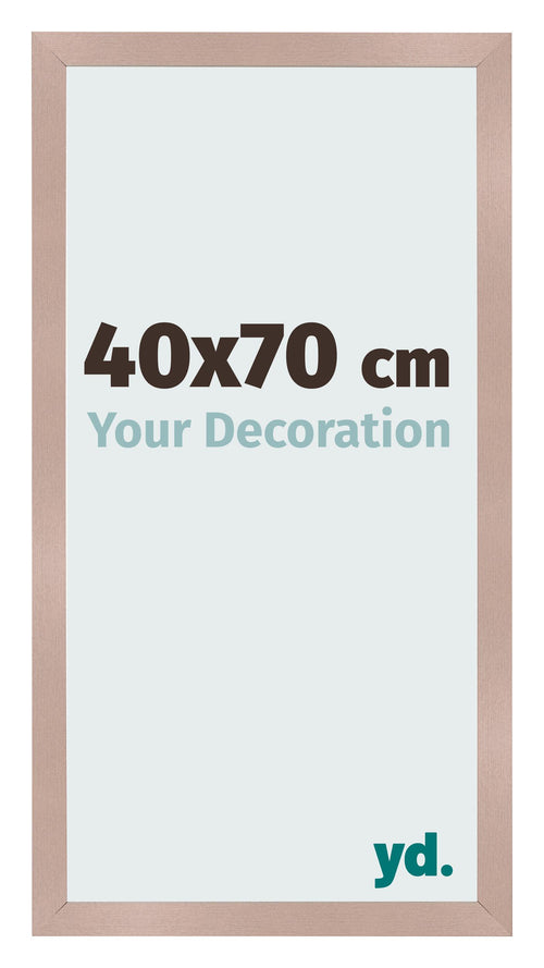 Cadre Photo 40x70 cm Rose Ancien MDF Bologna De Face Mesure | Yourdecoration.fr