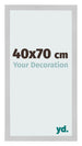 Cadre Photo 40x70cm Acier Inoxydable MDF Bologna De Face Mesure | Yourdecoration.fr