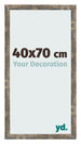 Cadre Photo 40x70cm Bleu Or Mélangé MDF Bologna De Face Mesure | Yourdecoration.fr