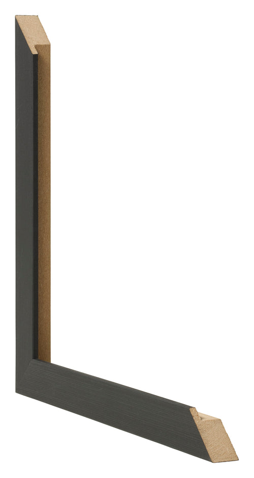Cadre Photo 40x70cm Noir Grain de Bois MDF Bologna Detail Intersection | Yourdecoration.fr