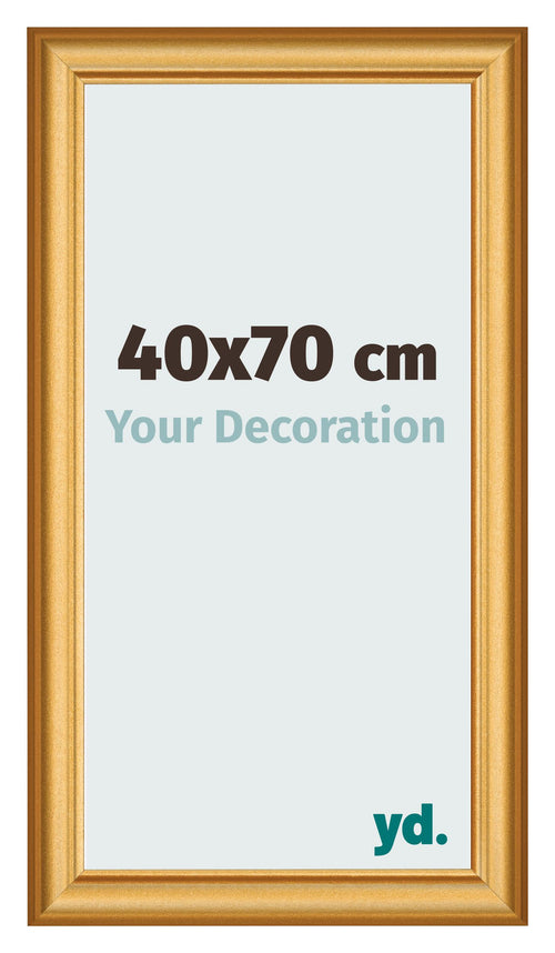 Cadre Photo 40x70cm Or Mat MDF Lazio De Face Mesure | Yourdecoration.fr
