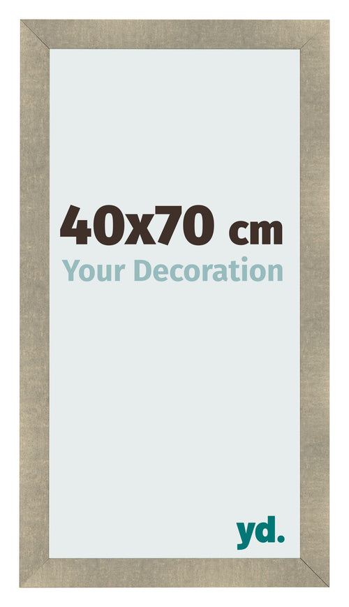 Cadre Photo 40x70cm Or Vintage MDF Pisa De Face Mesure | Yourdecoration.fr