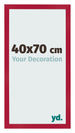 Cadre Photo 40x70cm Rouge MDF Bologna De Face Mesure | Yourdecoration.fr