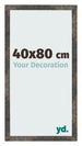 Cadre Photo 40x80 cm Metal Oxyde MDF Bologna De Face Mesure | Yourdecoration.fr