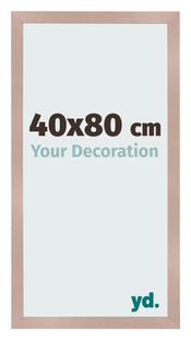 Cadre Photo 40x80 cm Rose Ancien MDF Bologna De Face Mesure | Yourdecoration.fr
