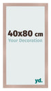 Cadre Photo 40x80 cm Rose Ancien MDF Bologna De Face Mesure | Yourdecoration.fr