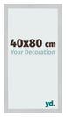Cadre Photo 40x80cm Acier Inoxydable MDF Bologna De Face Mesure | Yourdecoration.fr