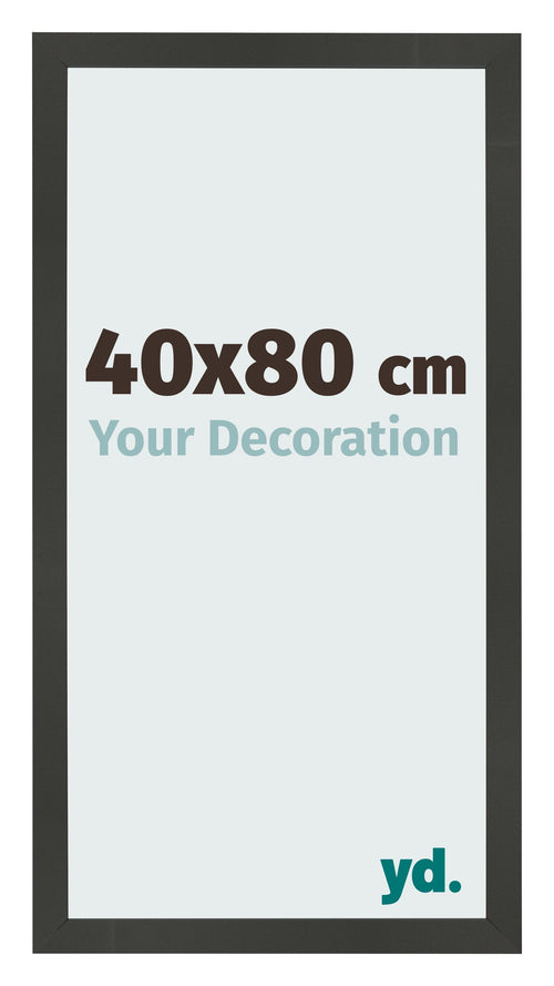 Cadre Photo 40x80cm Anthracite MDF Bologna De Face Mesure | Yourdecoration.fr