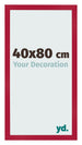 Cadre Photo 40x80cm Rouge MDF Bologna De Face Mesure | Yourdecoration.fr