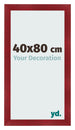Cadre Photo 40x80cm Vin Rouge Patine MDF Pisa De Face Mesure | Yourdecoration.fr
