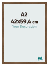 Cadre Photo 42x59 4 cm A2 Chene Rustique MDF Bologna De Face Mesure | Yourdecoration.fr
