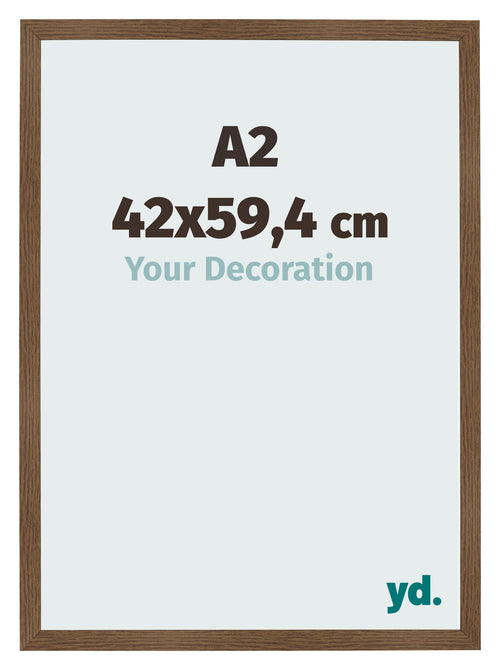 Cadre Photo 42x59 4 cm A2 Chene Rustique MDF Bologna De Face Mesure | Yourdecoration.fr