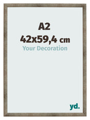 Cadre Photo 42x59 4 cm A2 Metal Vintage MDF Bologna De Face Mesure | Yourdecoration.fr