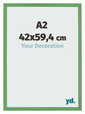 Cadre Photo 42x59 4 cm A2 Vert MDF Bologna De Face Mesure | Yourdecoration.fr