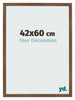 Cadre Photo 42x60 cm Chene Rustique MDF Bologna De Face Mesure | Yourdecoration.fr