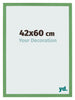 Cadre Photo 42x60 cm Vert MDF Bologna De Face Mesure | Yourdecoration.fr
