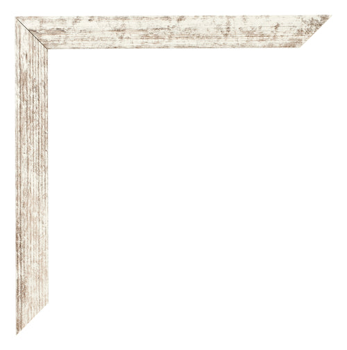 Cadre Photo 42x60cm Blanc Vintage MDF Bologna Detail Coin | Yourdecoration.fr