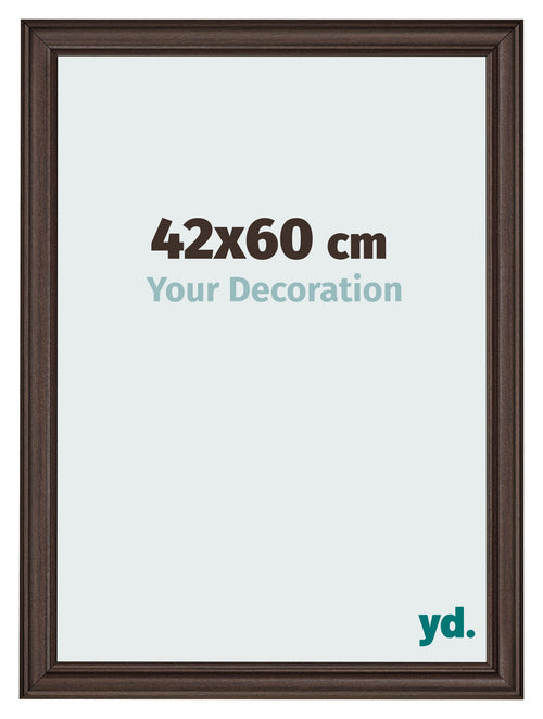 Cadre Photo 42x60cm Chene Fonce MDF Lazio De Face Mesure | Yourdecoration.fr