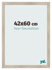 Cadre Photo 42x60cm Chene Rustique MDF Pisa De Face Mesure | Yourdecoration.fr