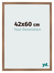 Cadre Photo 42x60cm Cuivre Décor MDF Bologna De Face Mesure | Yourdecoration.fr