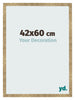 Cadre Photo 42x60cm Or Antique MDF Bologna De Face Mesure | Yourdecoration.fr