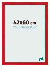Cadre Photo 42x60cm Rouge MDF Pisa De Face Mesure | Yourdecoration.fr