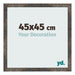 Cadre Photo 45x45 cm Metal Oxyde MDF Bologna De Face Mesure | Yourdecoration.fr