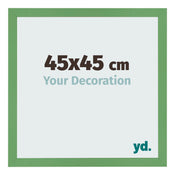 Cadre Photo 45x45 cm Vert MDF Bologna De Face Mesure | Yourdecoration.fr