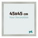 Cadre Photo 45x45cm Argent Mat MDF Bologna De Face Mesure | Yourdecoration.fr
