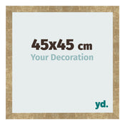 Cadre Photo 45x45cm Or Antique MDF Bologna De Face Mesure | Yourdecoration.fr