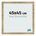 Cadre Photo 45x45cm Or Antique MDF Bologna De Face Mesure | Yourdecoration.fr