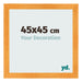 Cadre Photo 45x45cm Orange MDF Pisa De Face Mesure | Yourdecoration.fr
