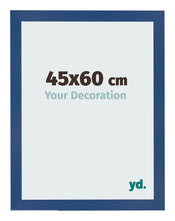 Cadre Photo 45x60 cm Bleu Fonce MDF Bologna De Face Mesure | Yourdecoration.fr