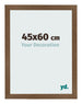 Cadre Photo 45x60 cm Chene Rustique MDF Bologna De Face Mesure | Yourdecoration.fr