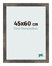 Cadre Photo 45x60 cm Metal Oxyde MDF Bologna De Face Mesure | Yourdecoration.fr