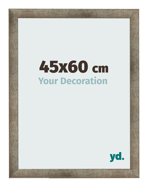 Cadre Photo 45x60 cm Metal Vintage MDF Bologna De Face Mesure | Yourdecoration.fr