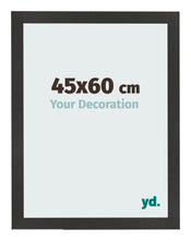 Cadre Photo 45x60 cm Noir Mat MDF Bologna De Face Mesure | Yourdecoration.fr