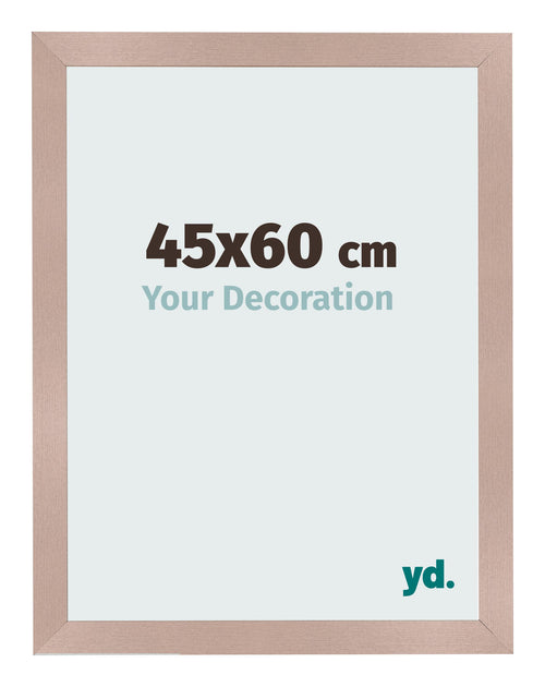 Cadre Photo 45x60 cm Rose Ancien MDF Bologna De Face Mesure | Yourdecoration.fr